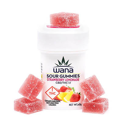 wana 1:1 sour gummies package