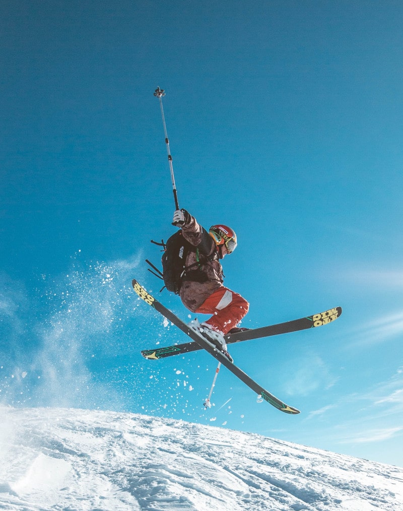 skier jumping