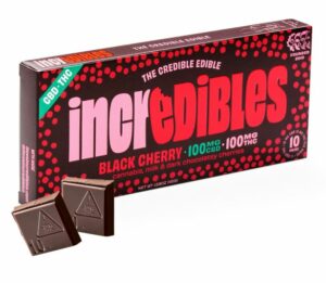 incredibles black cherry chocolate bar at frost denver dispensary