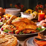 thanksgiving feast with cannabis-infused dishes