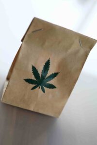 Cannabis Delivery | a paper bag with cannabis