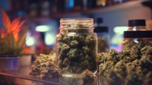 jar with cannabis | Denver dispensary